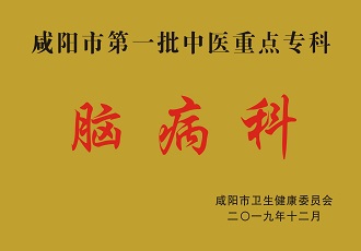 咸陽市第一批中醫(yī)重點?？颇X病科